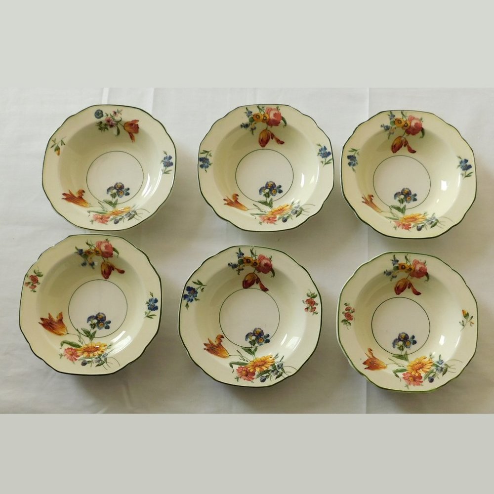 China Dinnerware Grindley Windsor Ivory The Blenheim, 6 Berry Dessert Berry Bowl